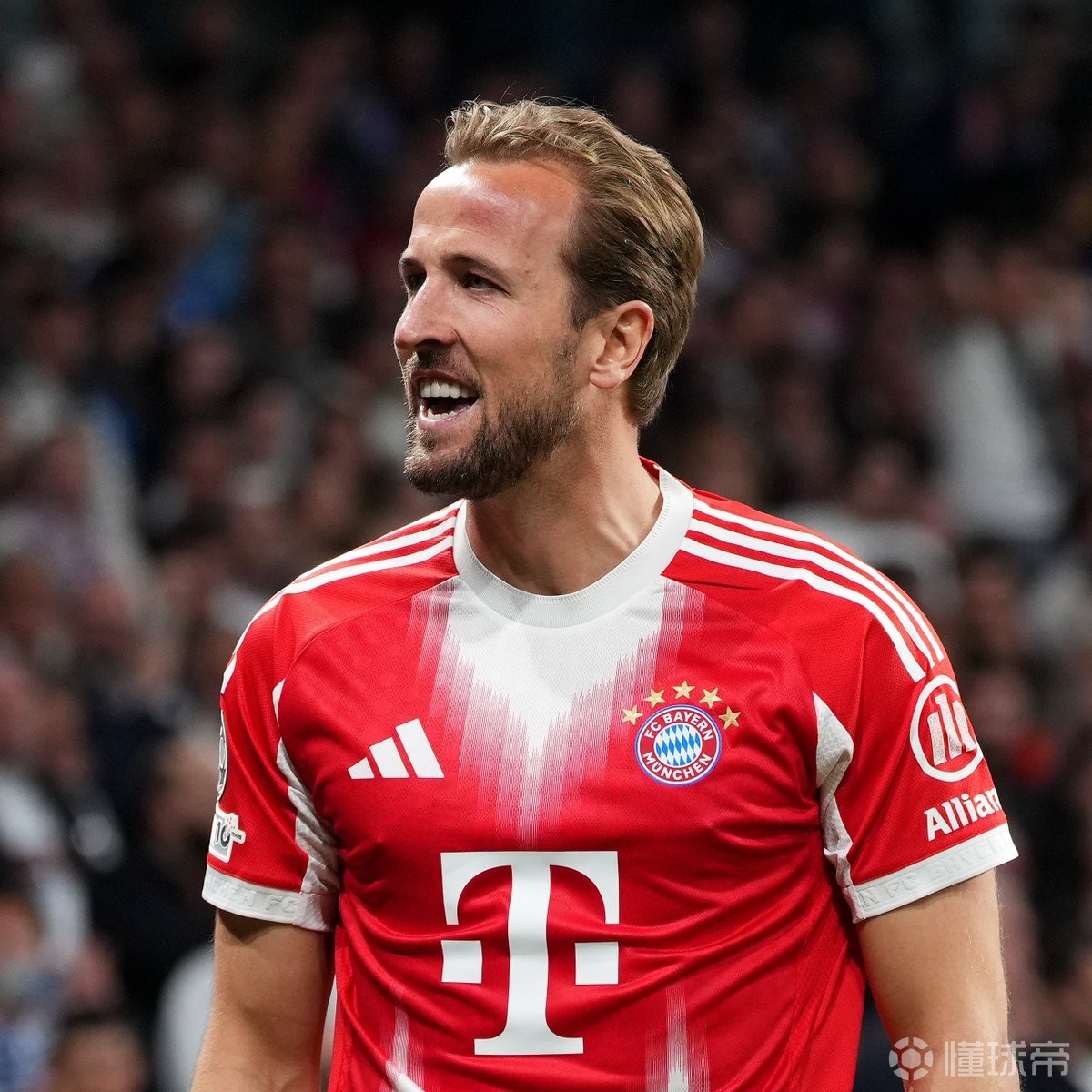 凯恩对阵皇马连续4场欧冠参与进球，追平历史纪录