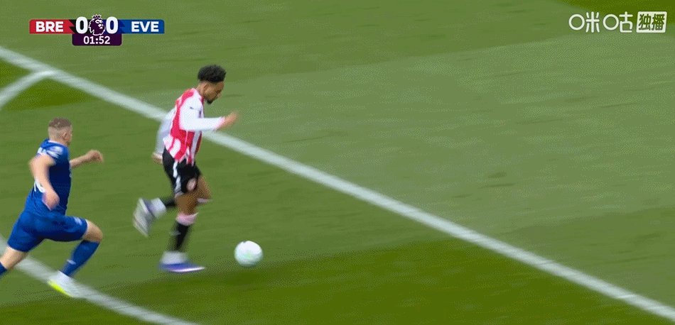 半场战报：布伦特福德1-1埃弗顿，蒂亚戈点射，贝托头槌扳平